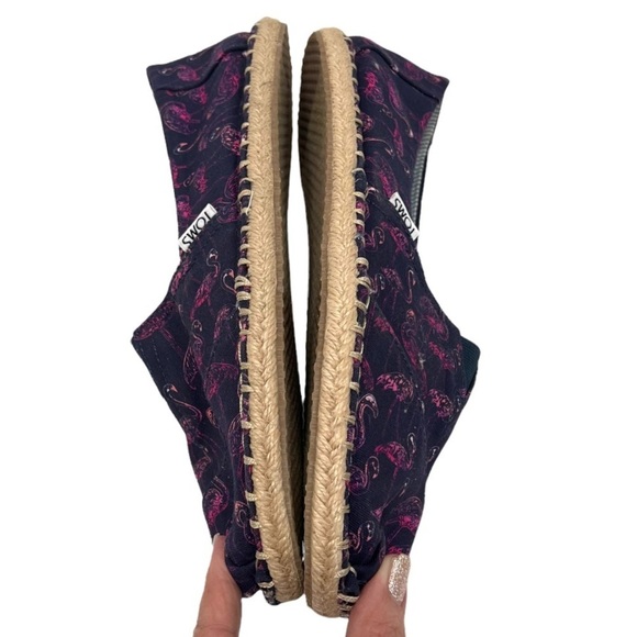 Bonobos x Toms Limited Edition Pink Flamingos Slip On Canvas Espadrilles - Picture 10 of 13